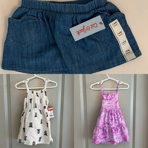 NWT! LOT! 18M Two Dresses and a Skort!